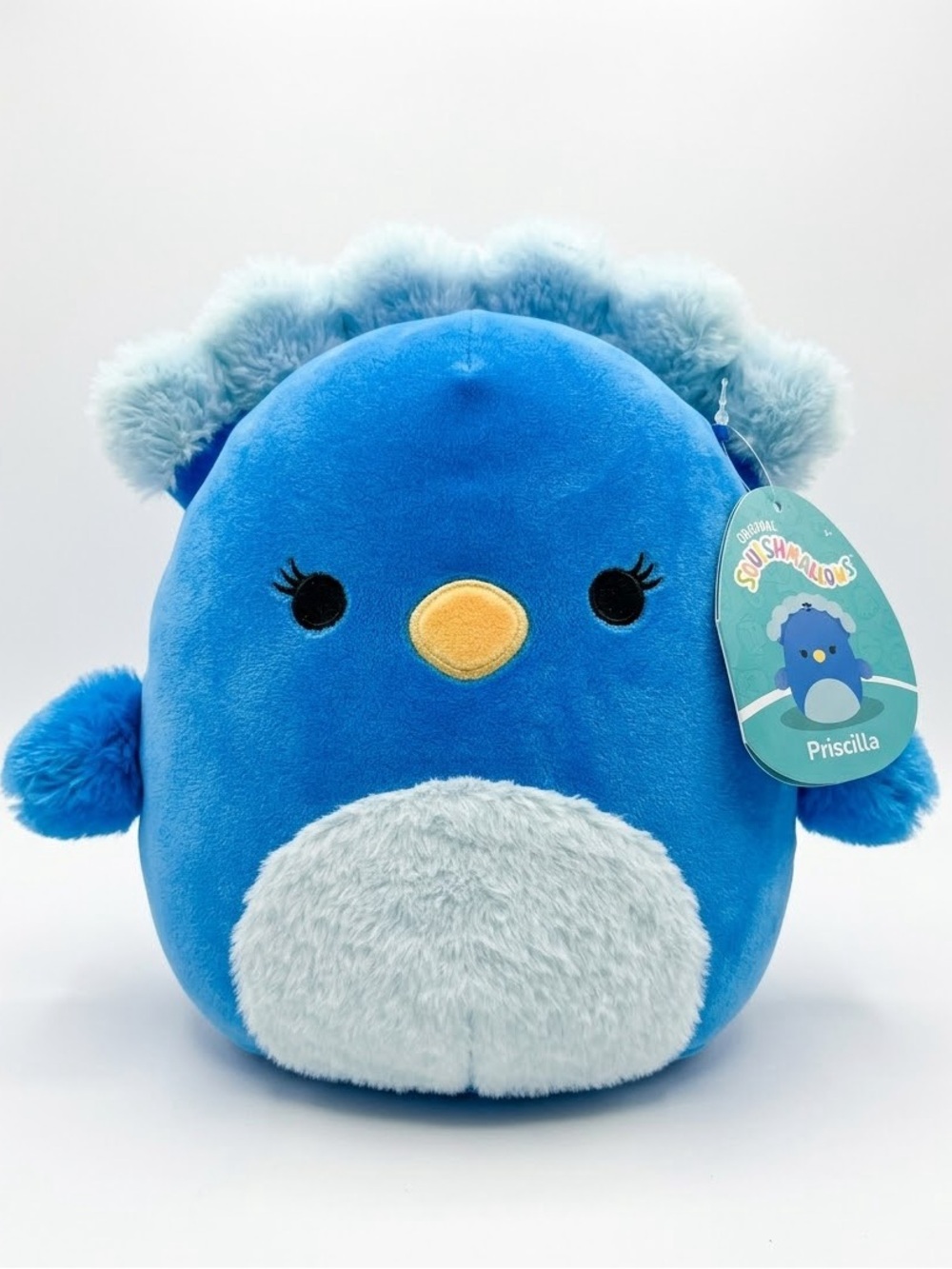 Squishmallow Priscilla The Blue Peacock 8” NWT